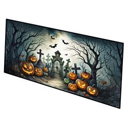 0.2 x 28 x 58 in. Graveyard Spooky Halloween Runner Mat