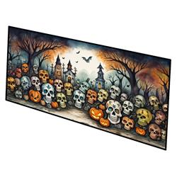 0.2 x 28 x 58 in. Calaveras Sugar Skulls Spooky Halloween Runner Mat