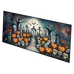 0.2 x 28 x 58 in. Calaveras Sugar Skulls Spooky Halloween Runner Mat