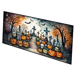 0.2 x 28 x 58 in. Day of the Dead Spooky Halloween Runner Mat