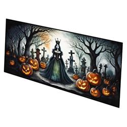 0.2 x 28 x 58 in. Evil Queen Spooky Halloween Runner Mat