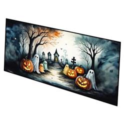 0.2 x 28 x 58 in. Ghosts Spooky Halloween Runner Mat