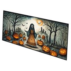 0.2 x 28 x 58 in. La Llorona Skeleton Spooky Halloween Runner Mat