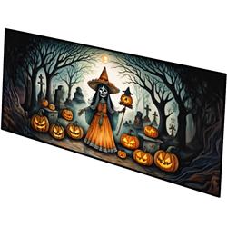 0.2 x 28 x 58 in. La Llorona Skeleton Spooky Halloween Runner Mat