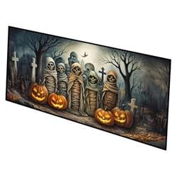 0.2 x 28 x 58 in. Mummies Spooky Halloween Runner Mat
