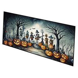 0.2 x 28 x 58 in. Mariachi Skeleton Band Spooky Halloween Runner Mat