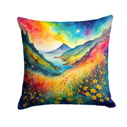 3 x 14 x 14 in. Colorful Hypericum or St. Johns Wort Fabric Decorative Pillow