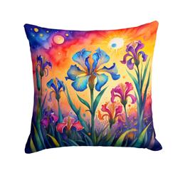 3 x 14 x 14 in. Colorful Iris Fabric Decorative Pillow
