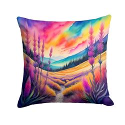 3 x 14 x 14 in. Colorful Liatris Fabric Decorative Pillow