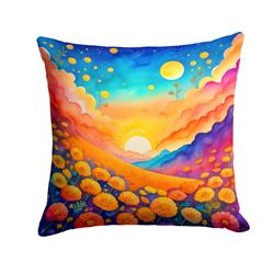 3 x 14 x 14 in. Colorful Marigolds Fabric Decorative Pillow