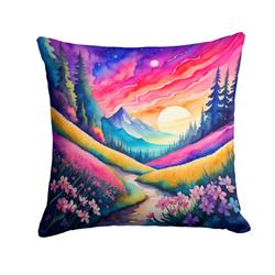 3 x 14 x 14 in. Colorful Phlox Fabric Decorative Pillow