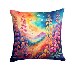3 x 14 x 14 in. Colorful Snapdragon Fabric Decorative Pillow