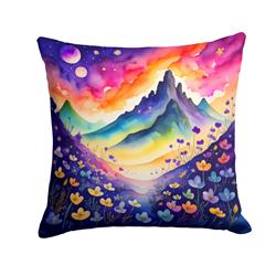 3 x 14 x 14 in. Colorful Violets Fabric Decorative Pillow