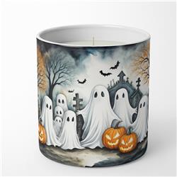 3.25 x 3.75 x 3.25 in. Ghosts Spooky Halloween Decorative Soy Candle