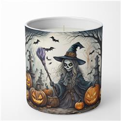 3.25 x 3.75 x 3.25 in. Witch Spooky Halloween Decorative Soy Candle