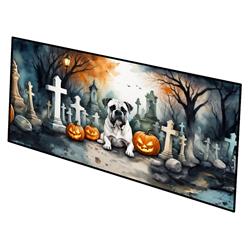 0.2 x 28 x 58 in. Boxer Spooky Halloween Runner Mat