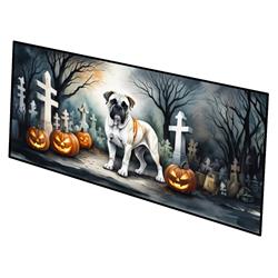 0.2 x 28 x 58 in. Boxer Spooky Halloween Runner Mat