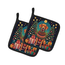 DAC1162PTHD 0.3 x 7.5 x 7.5 in. Vizsla Christmas Pair of Pot Holders
