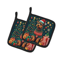 DAC1164PTHD 0.3 x 7.5 x 7.5 in. Welsh Terrier Christmas Pair of Pot Holders