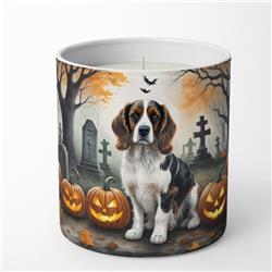 DAC2057CDL 3.25 x 3.75 x 3.25 in. Welsh Springer Spaniel Spooky Halloween Decorative Soy Candle