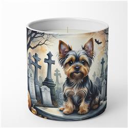 DAC2061CDL 3.25 x 3.75 x 3.25 in. Yorkshire Terrier Spooky Halloween Decorative Soy Candle
