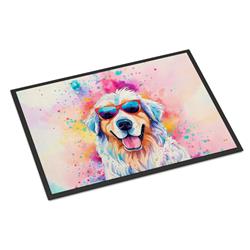 0.15 x 18 x 27 in. Great Pyrenees Hippie Dawg Doormat