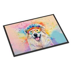 0.15 x 18 x 27 in. Great Pyrenees Hippie Dawg Doormat