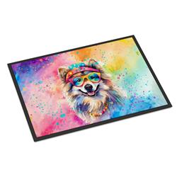 0.15 x 18 x 27 in. Keeshond Hippie Dawg Doormat