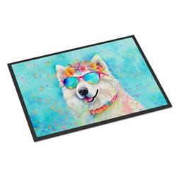 0.15 x 18 x 27 in. Samoyed Hippie Dawg Doormat