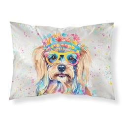 0.15 x 20.5 x 30 in. Yorkshire Terrier Hippie Dawg Standard Pillowcase