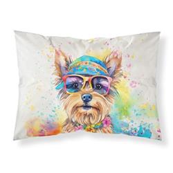 0.15 x 20.5 x 30 in. Yorkshire Terrier Hippie Dawg Standard Pillowcase
