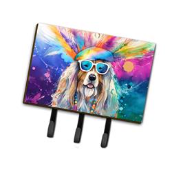 2 x 9 x 6 in. Bearded Collie Hippie Dawg Leash or Key Holder