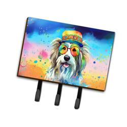 2 x 9 x 6 in. Bearded Collie Hippie Dawg Leash or Key Holder