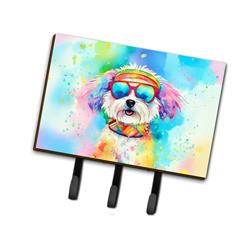 2 x 9 x 6 in. Bichon Frise Hippie Dawg Leash or Key Holder