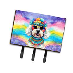 DAC2464TH68 2 x 9 x 6 in. Bichon Frise Hippie Dawg Leash or Key Holder