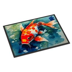 0.15 x 18 x 27 in. Koi Fish Doormat