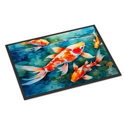 0.15 x 18 x 27 in. Koi Fish Doormat