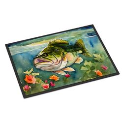 0.15 x 18 x 27 in. Largemouth Bass Doormat