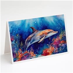 0.01 x 5 x 7 in. Dolphin Greeting Cards - Pack of 8