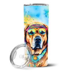 Picture of Carolines Treasures DAC2532TBL20 3 x 8.25 x 3 in. Mastiff Hippie Dawg Stainless Steel Skinny Tumbler