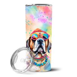 Picture of Carolines Treasures DAC2533TBL20 3 x 8.25 x 3 in. Mastiff Hippie Dawg Stainless Steel Skinny Tumbler