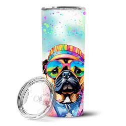 Picture of Carolines Treasures DAC2544TBL20 3 x 8.25 x 3 in. Pug Hippie Dawg Stainless Steel Skinny Tumbler
