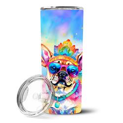 Picture of Carolines Treasures DAC2546TBL20 3 x 8.25 x 3 in. Pug Hippie Dawg Stainless Steel Skinny Tumbler
