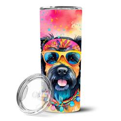 Picture of Carolines Treasures DAC2556TBL20 3 x 8.25 x 3 in. Scottish Terrier Hippie Dawg Stainless Steel Skinny Tumbler