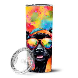 Picture of Carolines Treasures DAC2558TBL20 3 x 8.25 x 3 in. Scottish Terrier Hippie Dawg Stainless Steel Skinny Tumbler