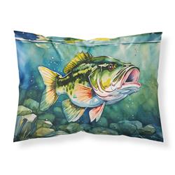 0.15 x 20.5 x 30 in. Largemouth Bass Standard Pillowcase