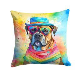 3 x 14 x 14 in. Cane Corso Hippie Dawg Fabric Decorative Pillow