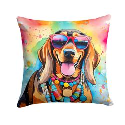 3 x 14 x 14 in. Doberman Pinscher Hippie Dawg Fabric Decorative Pillow