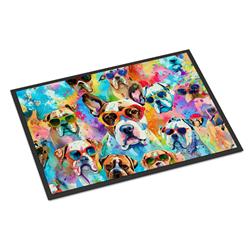 0.15 x 18 x 27 in. Boxer Hippie Dawg Doormat
