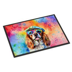 DAC2485MAT 0.15 x 18 x 27 in. Cavalier Spaniel Hippie Dawg Doormat